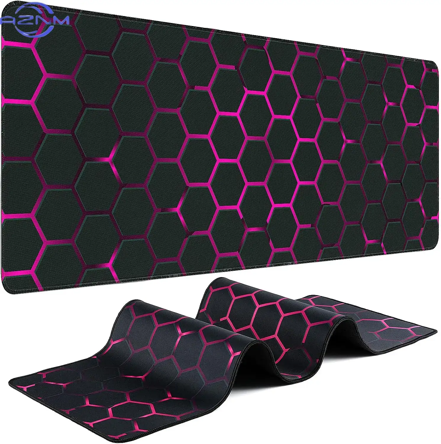 Office Tech Setup - Alfombrilla de Ratón Grande Tech Pink