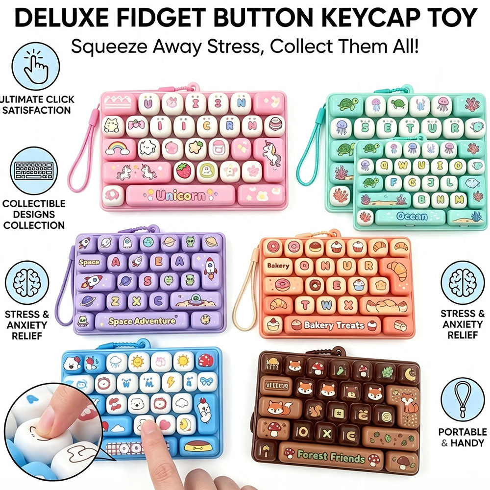 Office Tech Setup - Llavero de Teclado Mecánico con 26