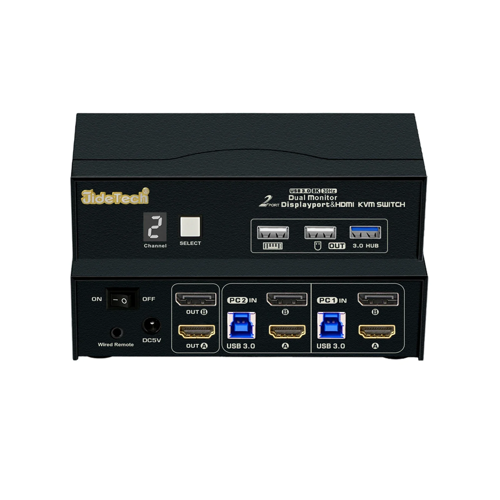 Kvm Switch Dual Monitor - En stock: Conmutador KVM JideTech 2