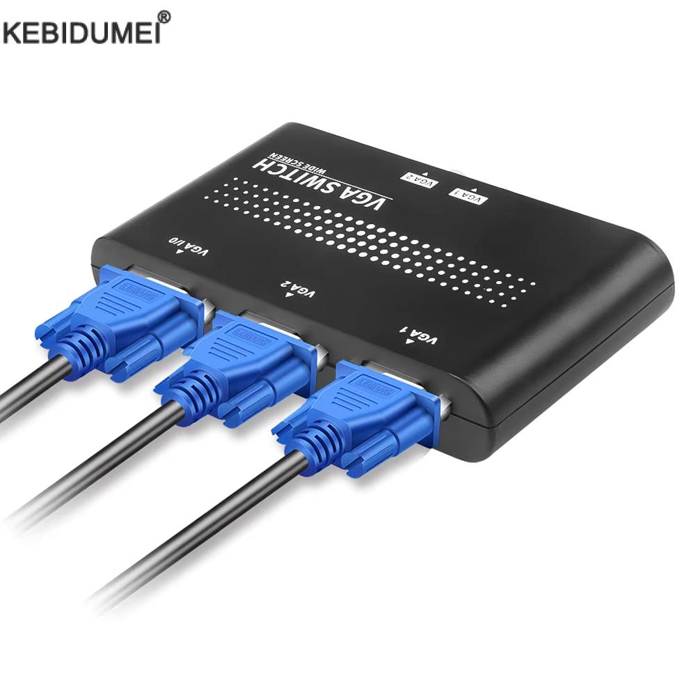Kvm Switch Dual Monitor - 2 en 1 salida VGA/SVGA compartir
