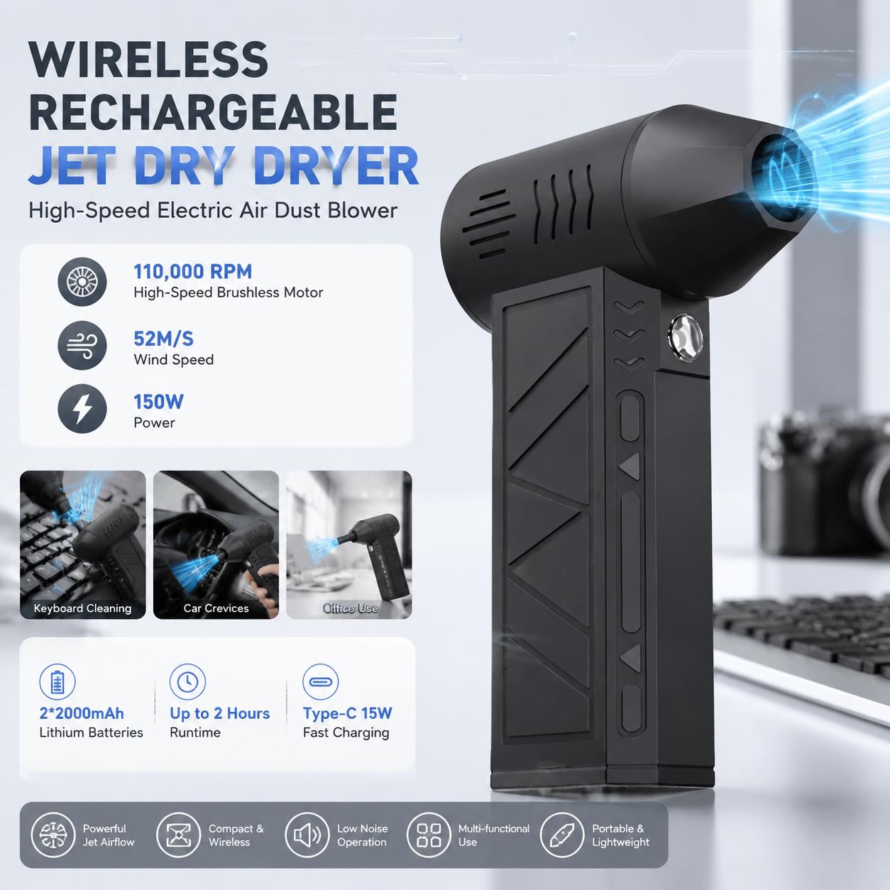 Soplador de Aire Eléctrico de  - Office Tech For Home reseña y precio