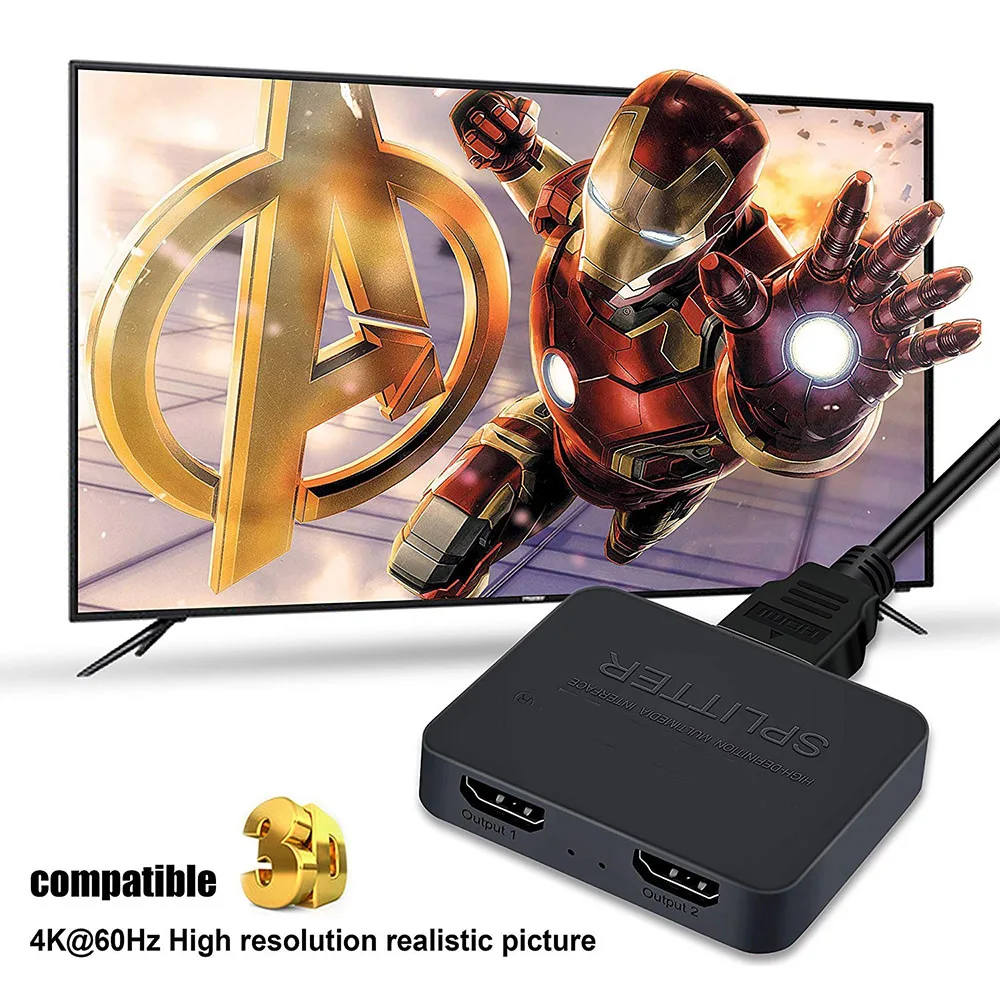 Conmutador HDMI 4K 1 Entrada 2 - Kvm Switch Dual Monitor reseña y precio