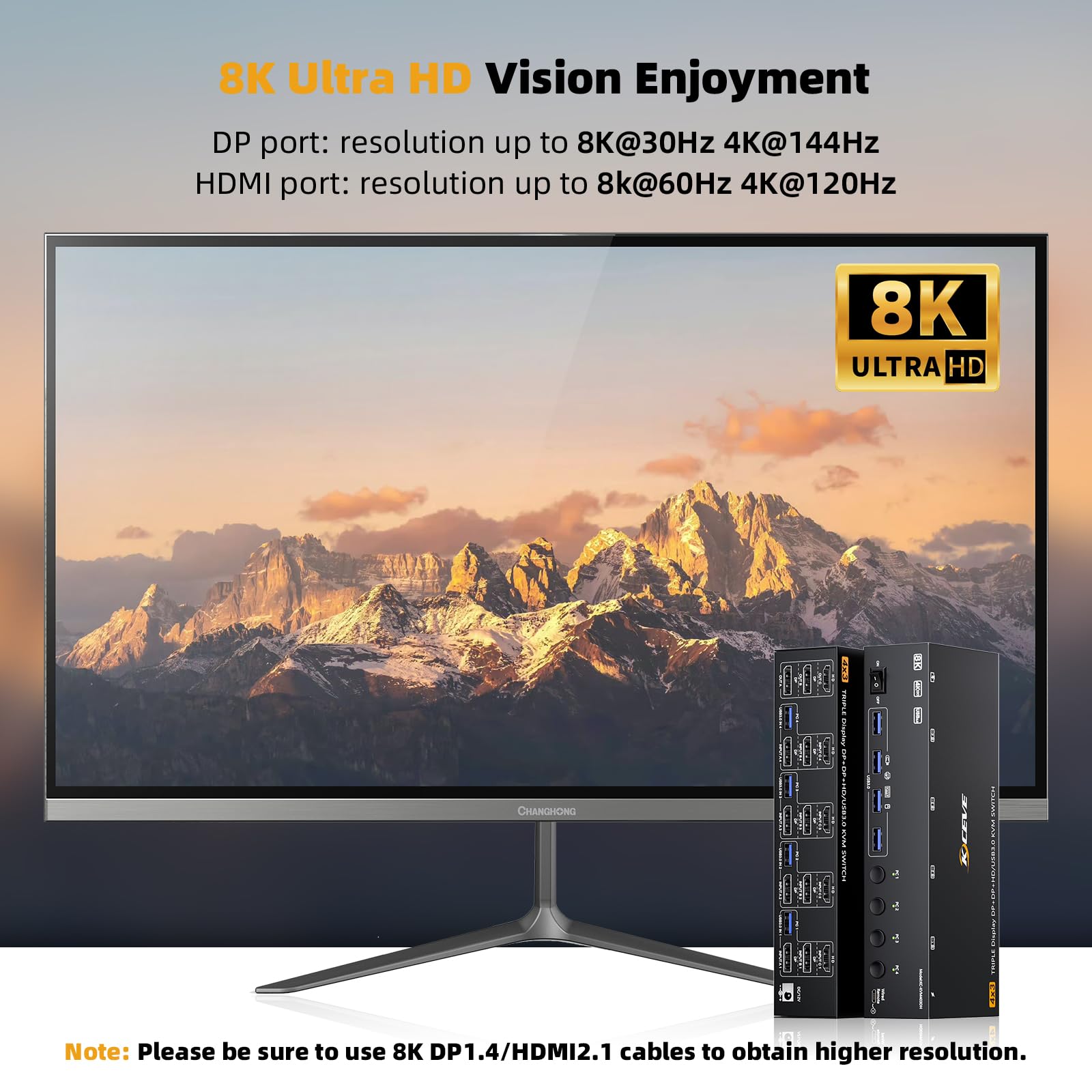 Conmutador KVM de 8K a 60Hz, 4 - Kvm Switch Dual Monitor reseña y precio