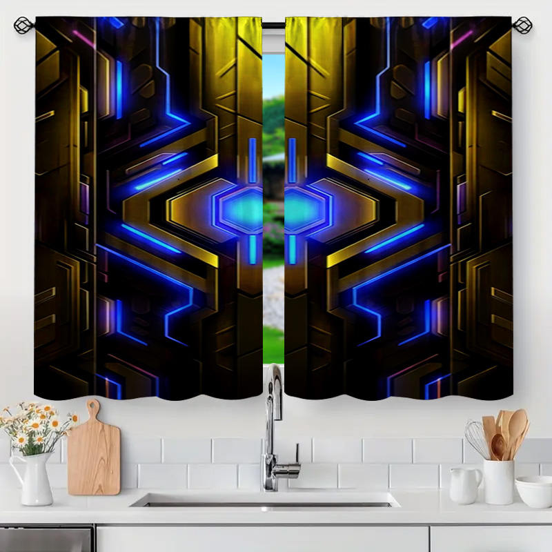 Cortinas de tecnología geométr - Office Tech For Home reseña y precio