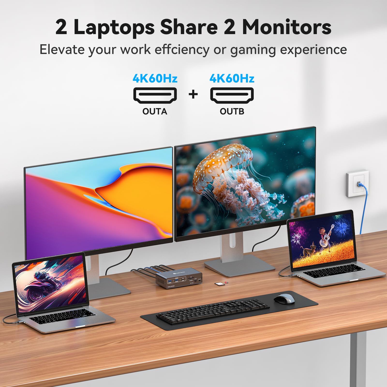 Conmutador KVM USB C, 2 monito - Kvm Switch Dual Monitor reseña y precio