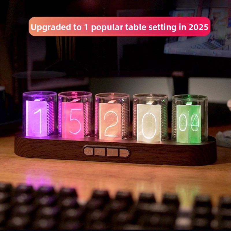 Reloj de tubo LED Nixie RGB pa - Office Tech Setup reseña y precio